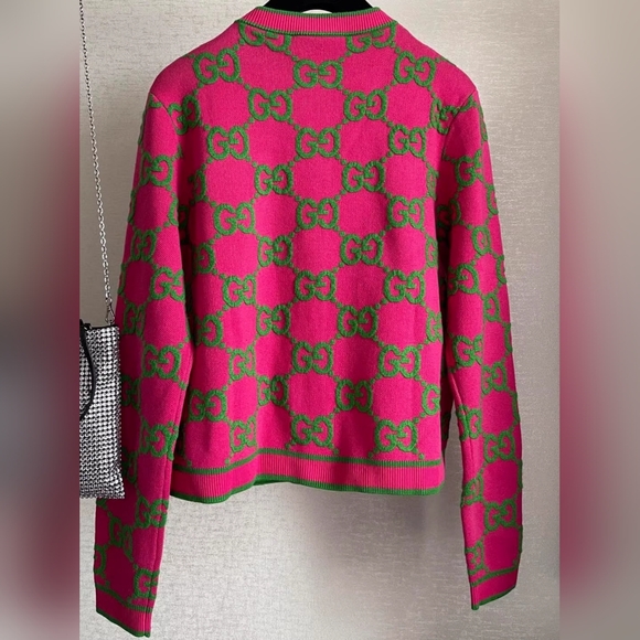 Gucci GG crew neck cardigan sweater - Picture 2 of 9